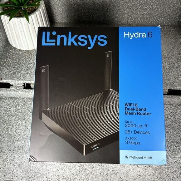 Linksys Hydra 6 Mesh WiFi 6 Router - MR20EC-AMZ - Dual-Band WiFi Router - Picture 2 of 13